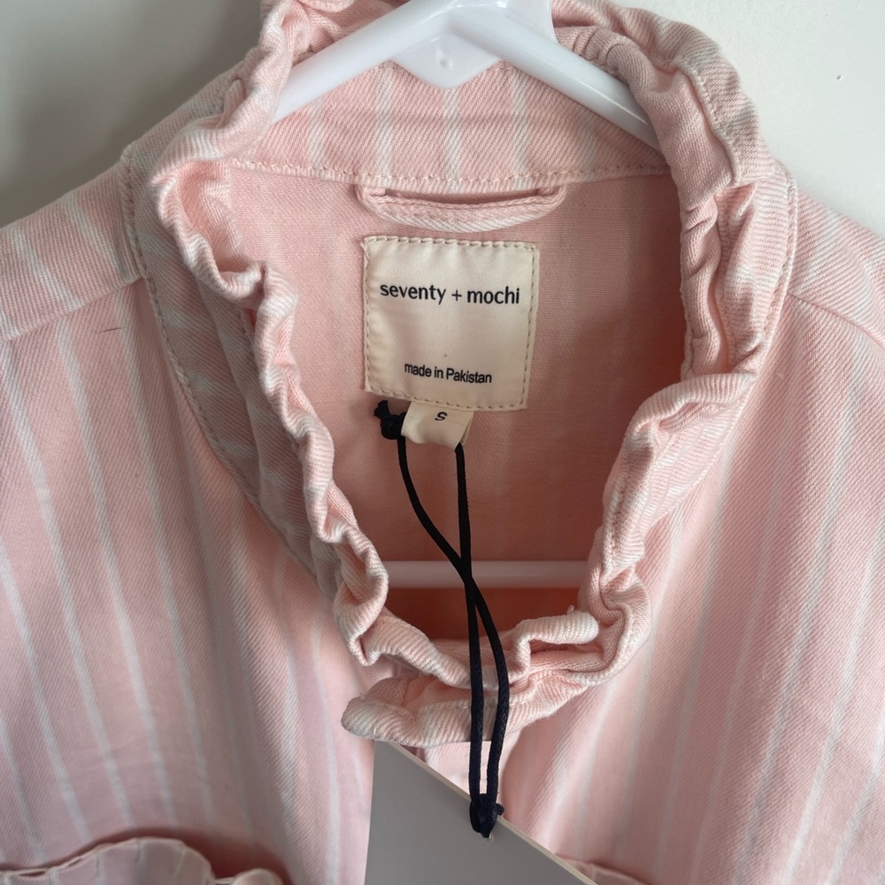 seventy + mochi Pink and White Vest - Picture 2 of 9